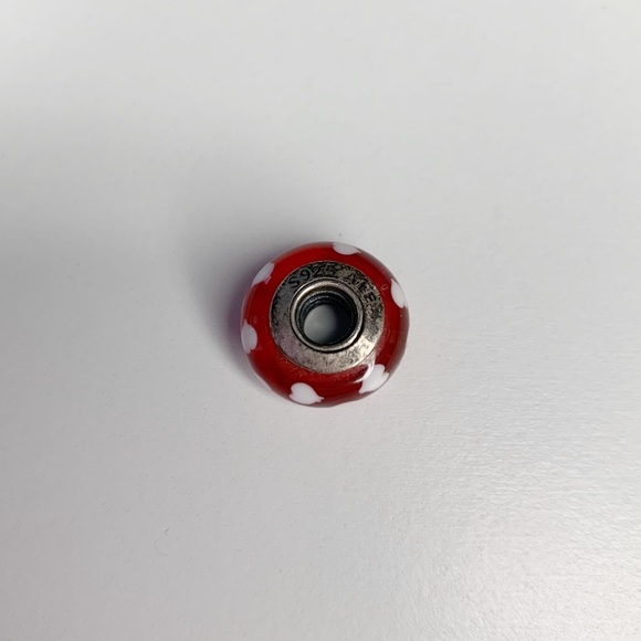 PANDORA Heart Red Bead Charm - Picture 4 of 4